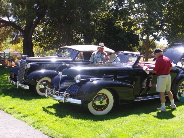 Cadillacs and LaSalles at Portal Park in 2008