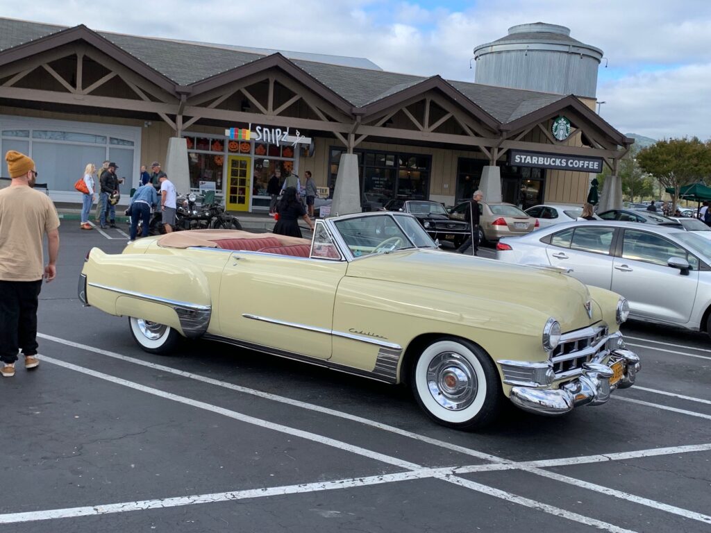 Yellow convertible
