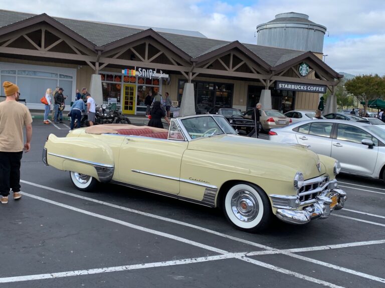 Yellow convertible